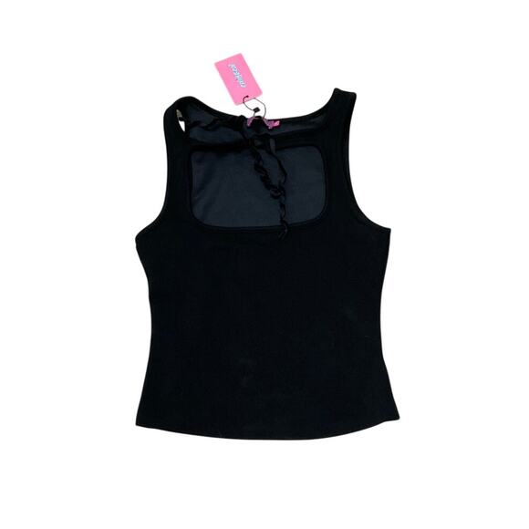 Edikted Tops - NWT Edikted Isabetta Tie Front Top Stretch Size Small Sleeveless